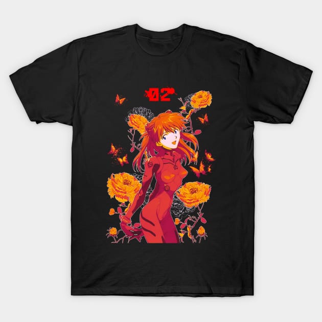 Red Bloom and Best Pilot T-Shirt by stingi